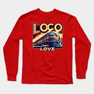 Train Vintage, Loco Love Long Sleeve T-Shirt